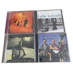 Lot of 4 Country & Folk Genre CDs - Lovett, Peters, Carpenter & More Like New